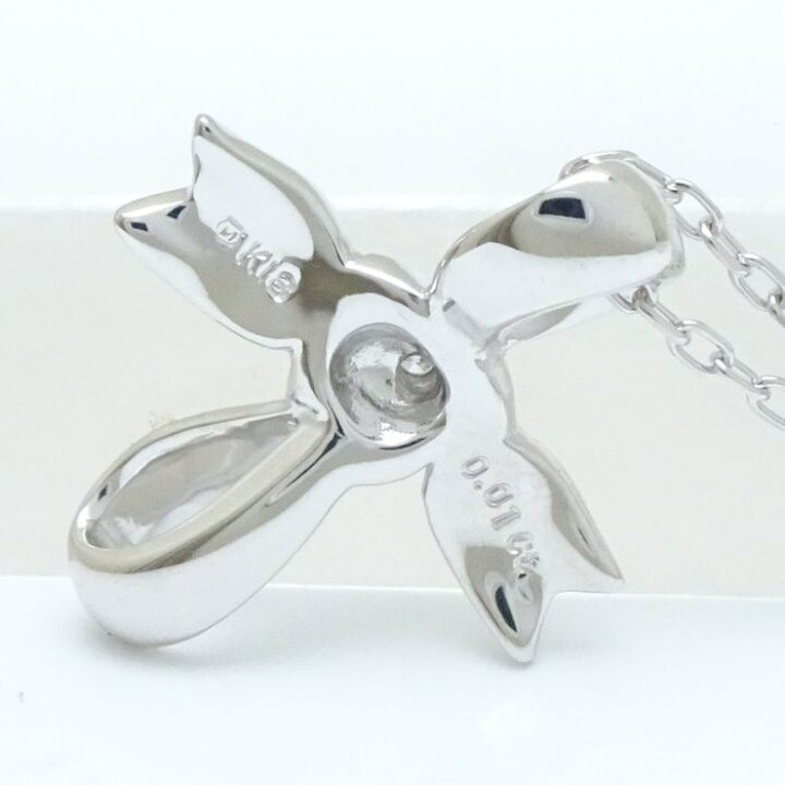 楽天市場】MIKIMOTO ミキモト リボンクロス ネックレス ダイヤモンド 