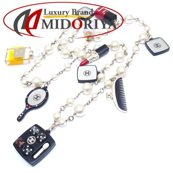 楽天市場】CHANEL シャネル コスメチャーム ネックレス ロング 87cm  