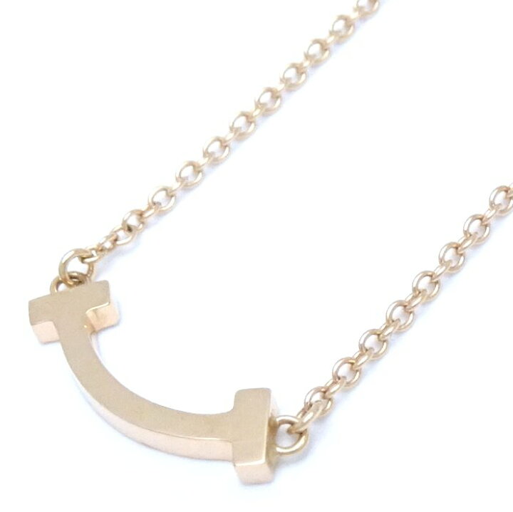 楽天市場】TIFFANY&Co. ティファニー Tスマイル ネックレス ミニ 750PG  