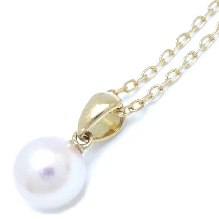 楽天市場】MIKIMOTO ミキモト パール ネックレス 真珠7.2mm K18YG 