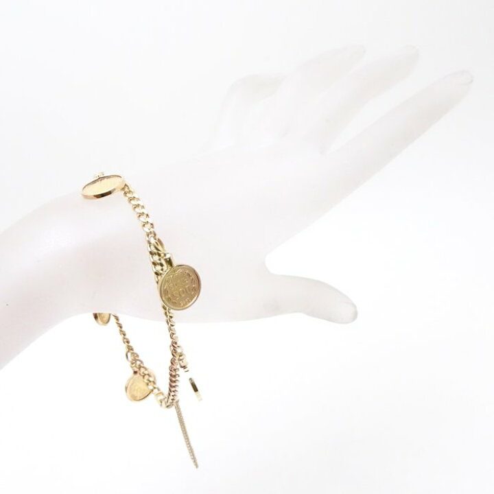 楽天市場】コイン付き 喜平ブレスレット 2面 シングル K21.6 メキシコ  