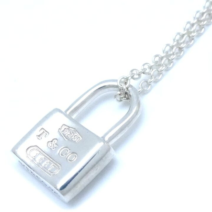 極美品】ティファニー カデナ ロック 1837 T&CO ネックレス A458 楽天  