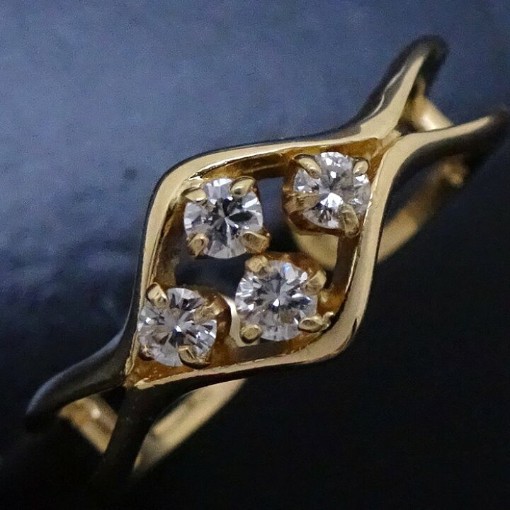 楽天市場】MIKIMOTO ミキモト ダイヤモンド リング 指輪 8号 K18YG  