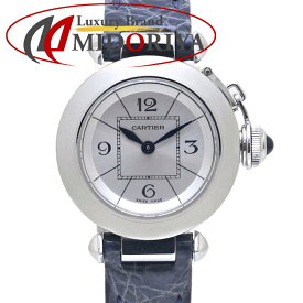 CARTIER カルティエ パシャ ミスパシャ W3140025 ステンレススチール x革 レディース /130140【中古】【腕時計】