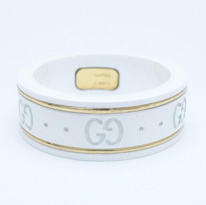 楽天市場】GUCCI グッチ アイコン リング 指輪 #13 12.5号 ホワイト 