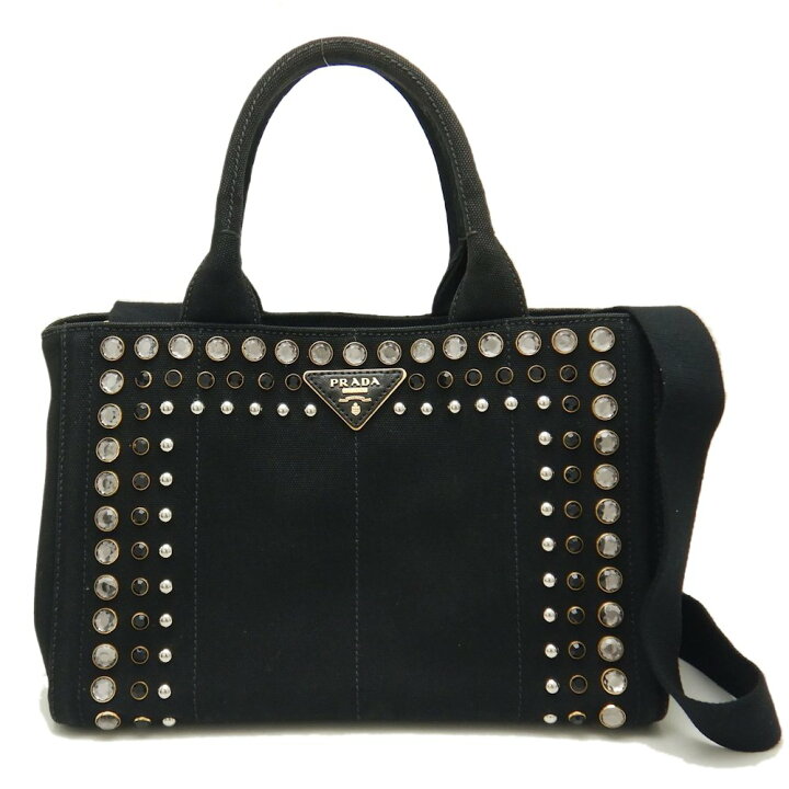 楽天市場】PRADA プラダ カナパ 1BG439 トートバッグ 2WAY ビジュー 