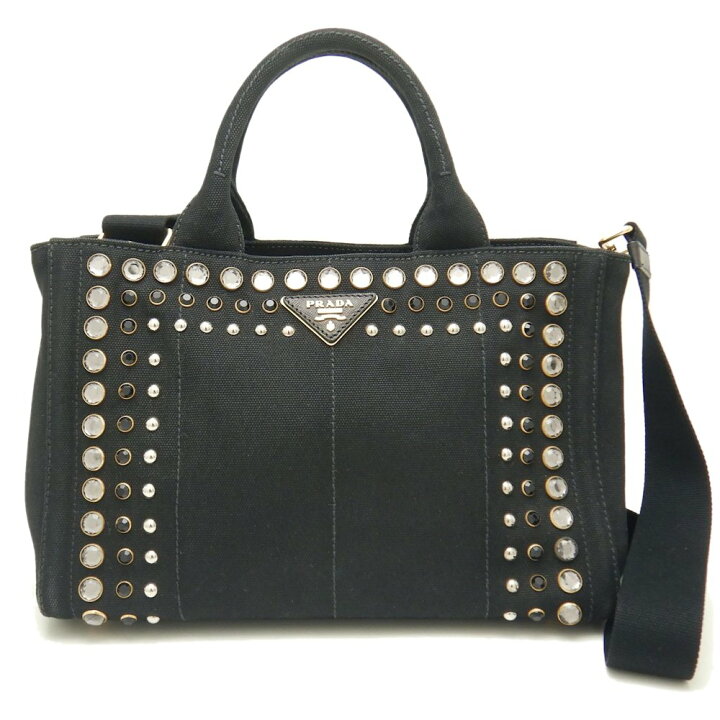 楽天市場】PRADA プラダ カナパ B2439O トートバッグ 2WAY ビジュー 