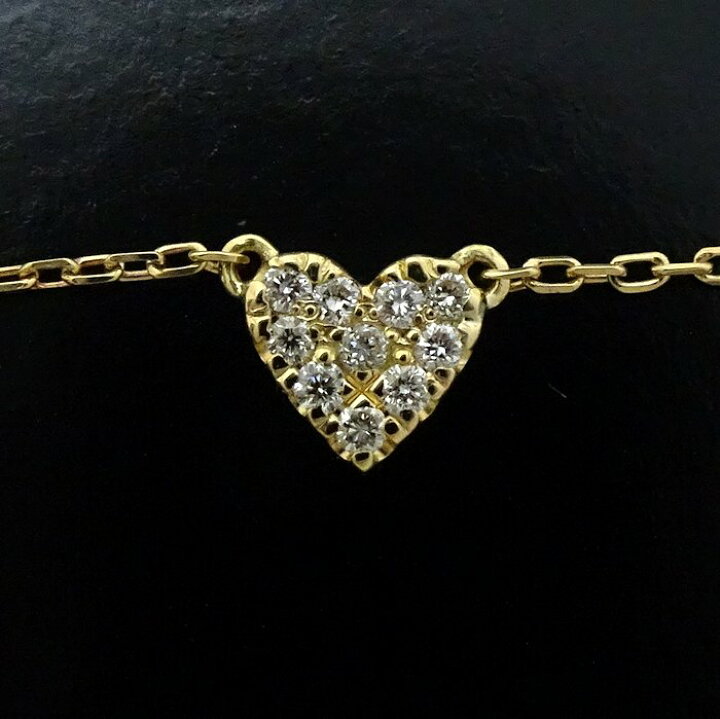 楽天市場】AHKAH アーカー ハート ネックレス ダイヤモンド0.05ct 