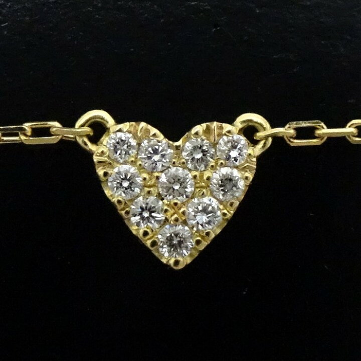楽天市場】AHKAH アーカー ハート ネックレス ダイヤモンド0.05ct 