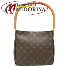 LOUIS VUITTON ルイヴィトン モノグラム ルーピングMM M51146 ショルダーバッグ ブラウン/251732【中古】