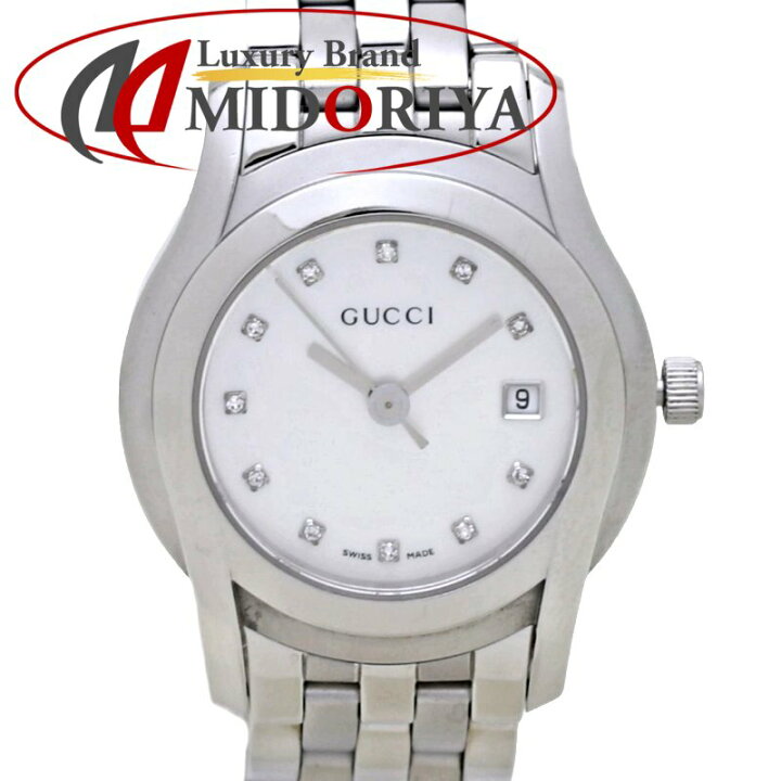 楽天市場】GUCCI グッチ Gクラス YA055501 5500L 11Pダイヤ【磨き済  