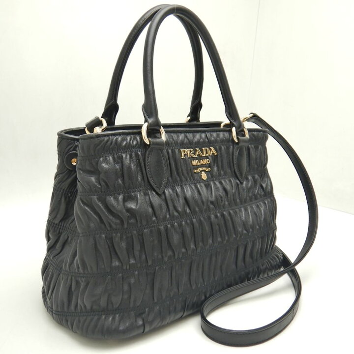 楽天市場】PRADA プラダ 1BA173 ハンドバッグ 2WAY ナッパ レザー NERO 