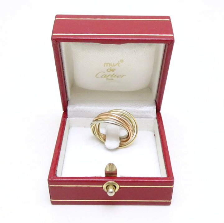 楽天市場】CARTIER カルティエ トリニティ リング 指輪 7連 #49 9号 