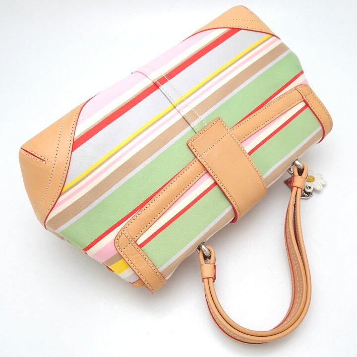 楽天市場】COACH コーチ 4438 ハンドバッグ ツイルストライプトップ 