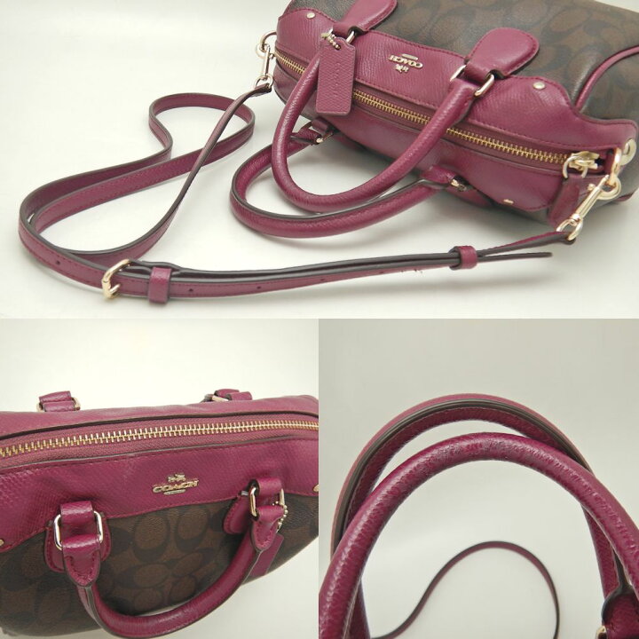 楽天市場】COACH コーチ ミニベネットサッチェル F36702 ミニボストン  