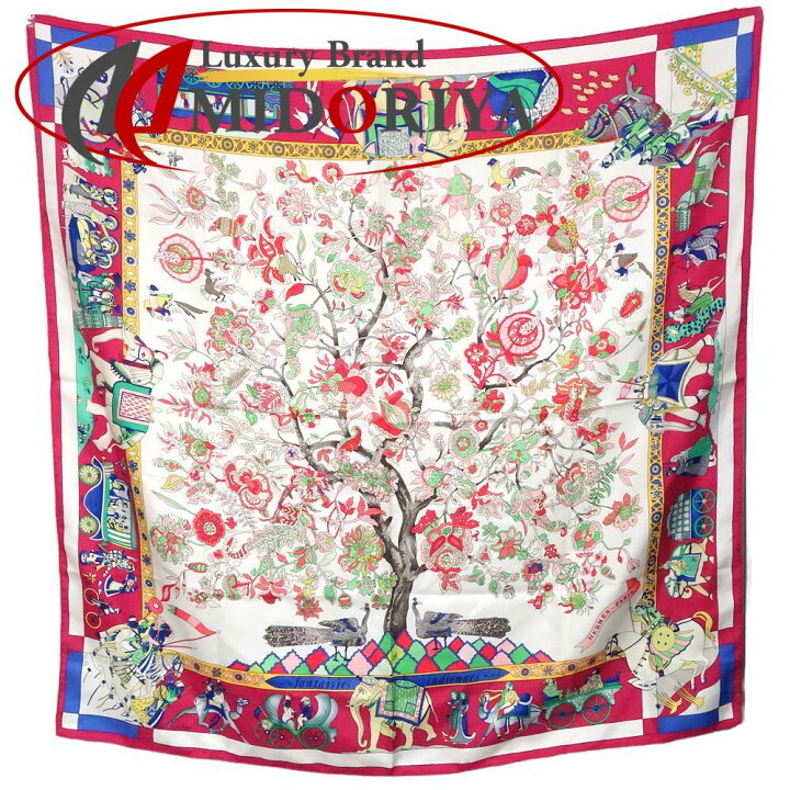 楽天市場】HERMES エルメス スカーフ カレ90 眩惑のインド Fantaisies  