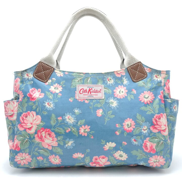 Cath Kidston◇バッグ/--/ブルー/総柄 Cath Kidston - Cath Kidston 