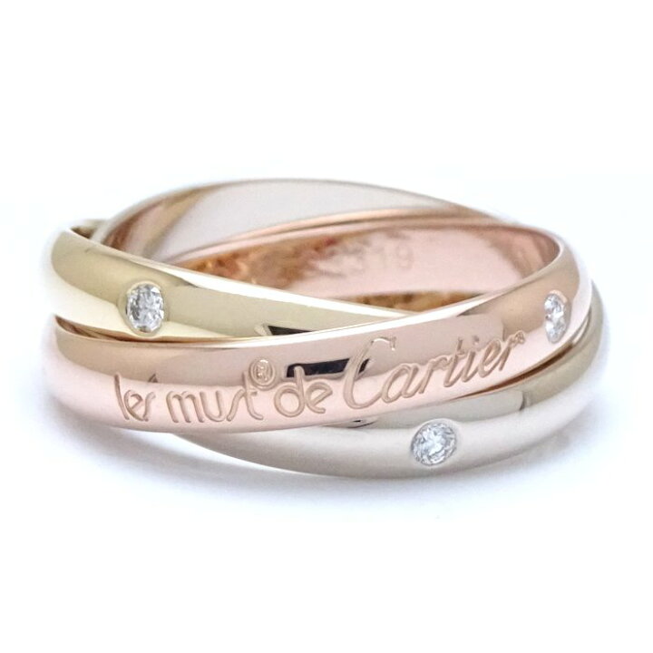 楽天市場】CARTIER カルティエ トリニティ リング 指輪 3Pダイヤモンド  