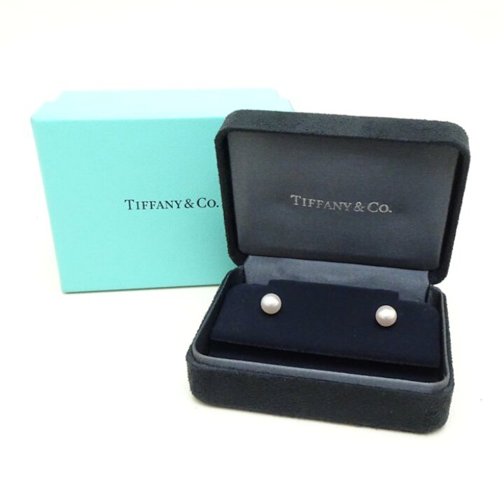 楽天市場】TIFFANY&Co. ティファニー パール ピアス 真珠6.5ミリ/6.6 