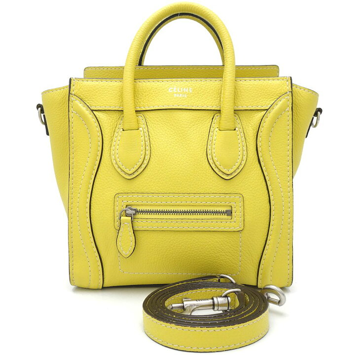楽天市場】CELINE セリーヌ ラゲージナノショッパー 2Wayバッグ レザー 