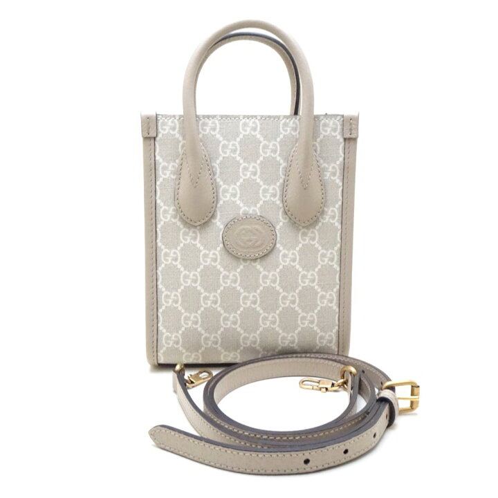楽天市場】GUCCI グッチ 671623 2Wayバッグ ミニトート レザー GG  
