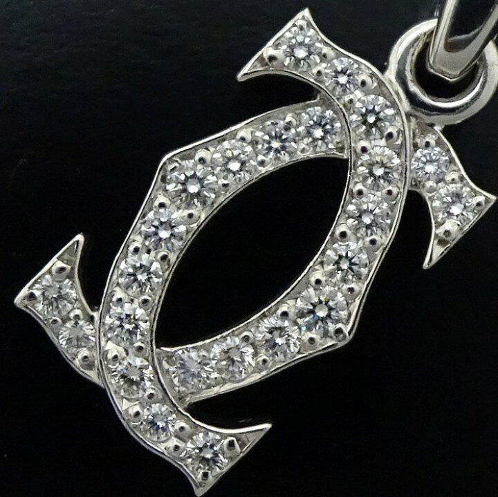 楽天市場】CARTIER カルティエ 2C チャーム ダイヤモンド ペンダント 