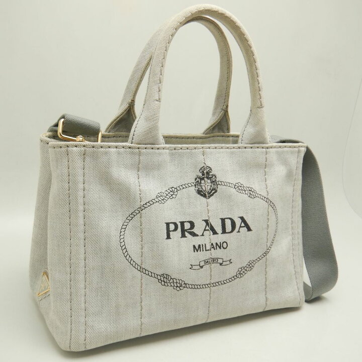 楽天市場】PRADA プラダ カナパ 1BG439 トートバッグ 2WAY デニム  