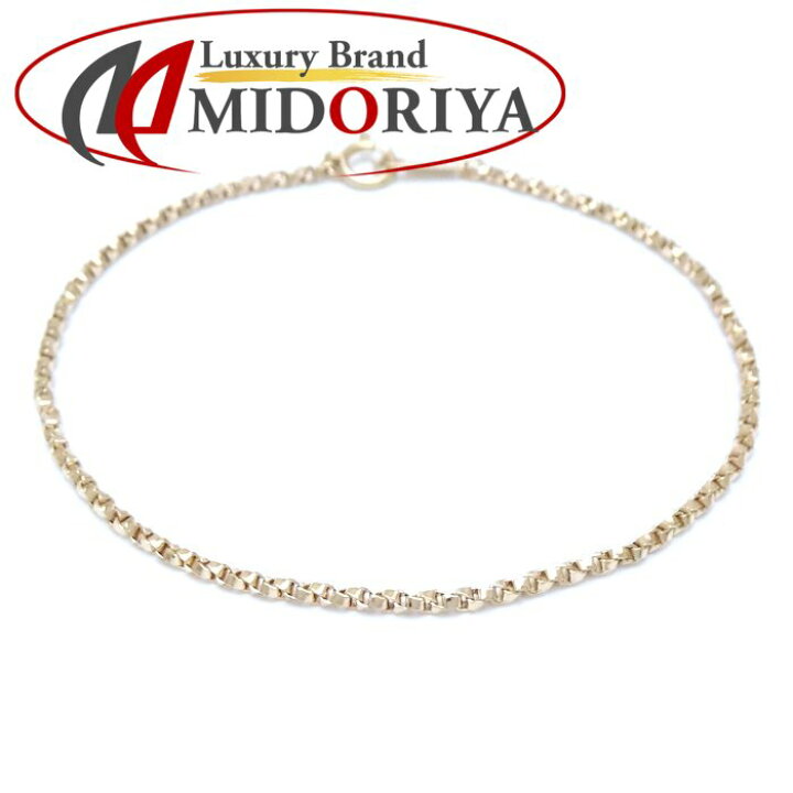 楽天市場】チェーン ブレスレット 18.5cm 3.1グラム K18YG イエロー  