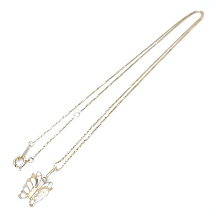 楽天市場】バタフライ ネックレス 蝶々モチーフ K18YG イエロー  