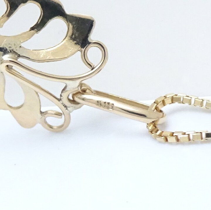 楽天市場】バタフライ ネックレス 蝶々モチーフ K18YG イエロー  