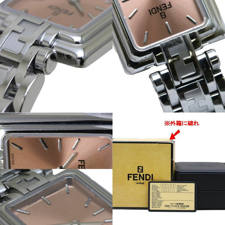 楽天市場】FENDI フェンディ オロロジスクエア 710L【電池交換済  