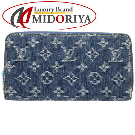 LOUIS VUITTON ルイヴィトン 長財布 M95341 ジッピーウォレット モノグラム デニム ブルー/180694【中古】