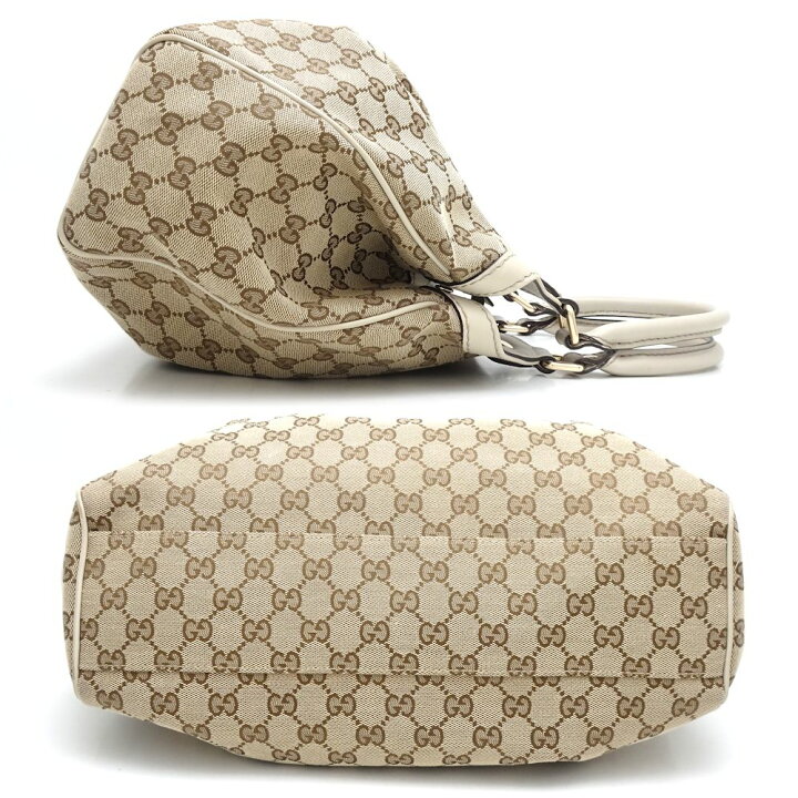 楽天市場】GUCCI グッチ 211944 トートバッグ GGキャンバスxレザー 