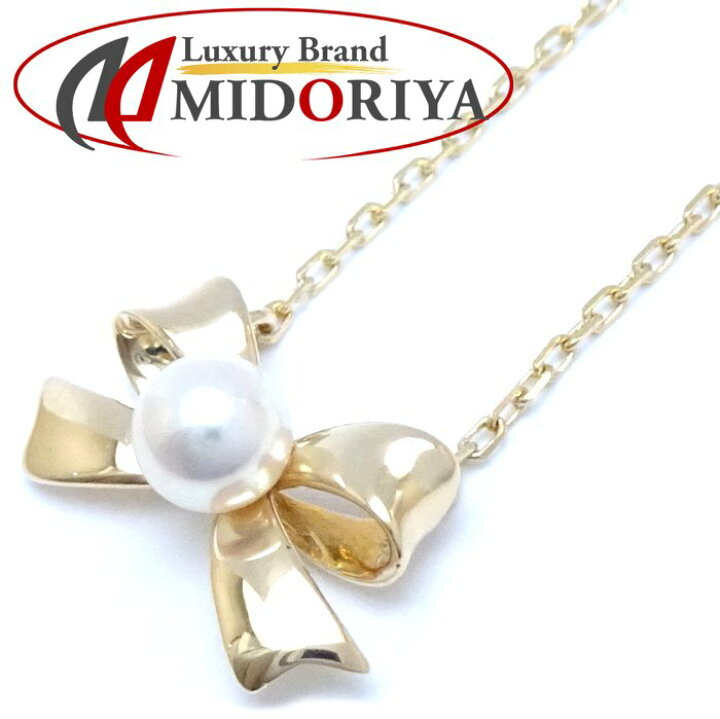 楽天市場】MIKIMOTO ミキモト リボン ネックレス パール5.1ミリ 真珠 