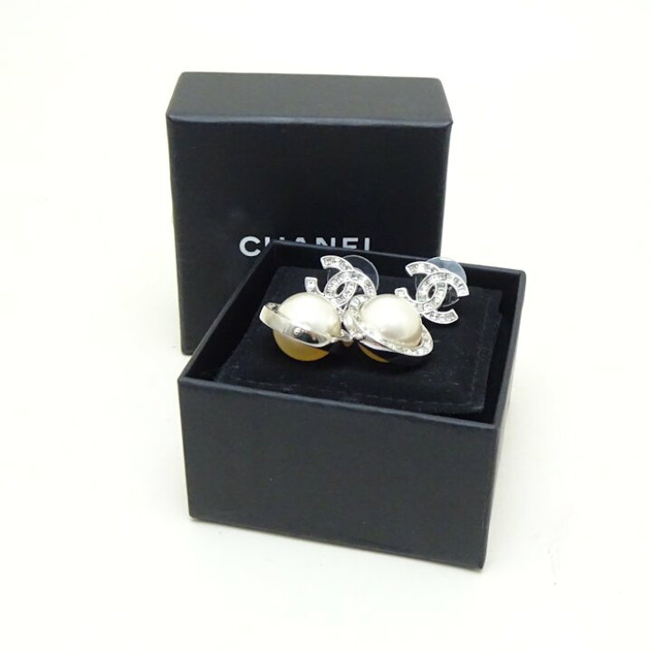 楽天市場】CHANEL シャネル ココマーク ピアス ラインストーン B18B  