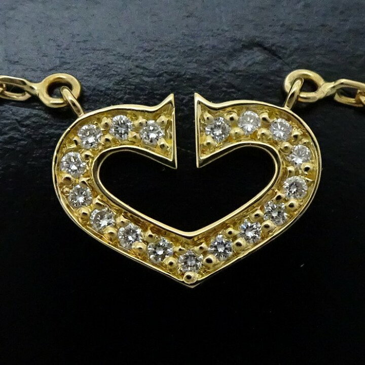 楽天市場】CARTIER カルティエ Cハート ダイヤモンド ネックレス 