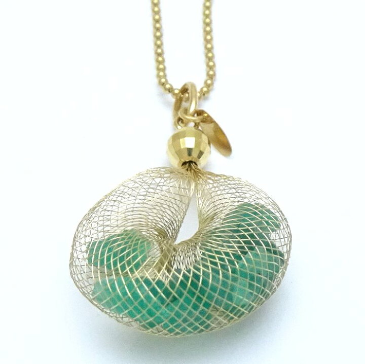 楽天市場】ネックレス エメラルド3.00ct レース ボールチェーン K18YG 