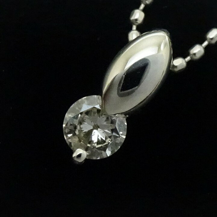 楽天市場】ダイヤモンド ネックレス 一粒ダイヤモンド0.11ct Pt900  