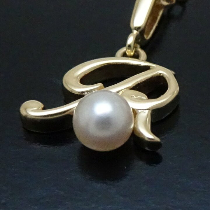 楽天市場】MIKIMOTO ミキモト イニシャル ペンダント ネックレス R 