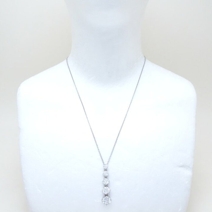 楽天市場】ete エテ クリスタル ネックレス シルバー925 /292592【中古 