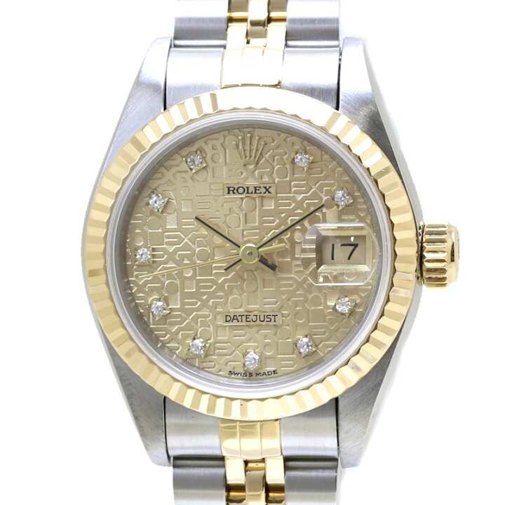 楽天市場】ROLEX ロレックス デイトジャスト 10Pダイヤモンド 69173G  