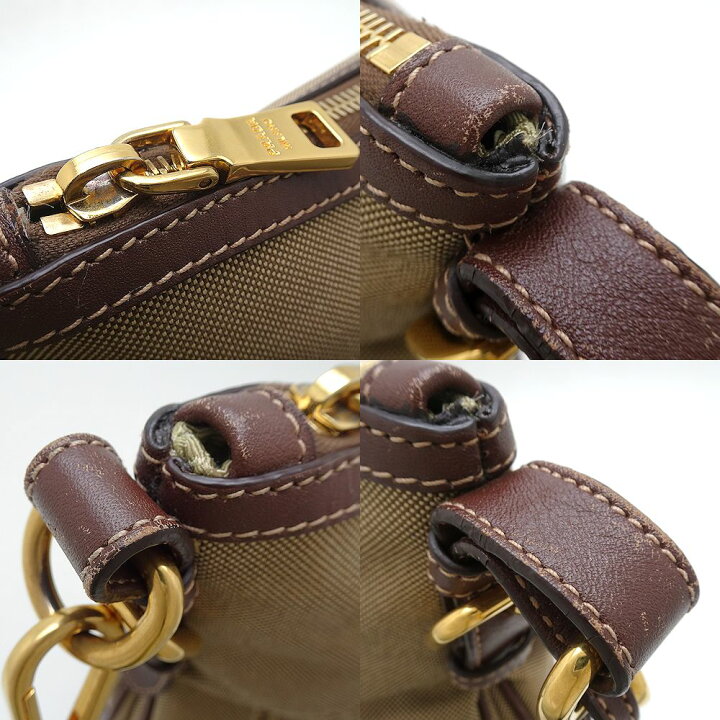楽天市場】PRADA プラダ BT0867 ショルダーバッグ キャンバスxレザー 