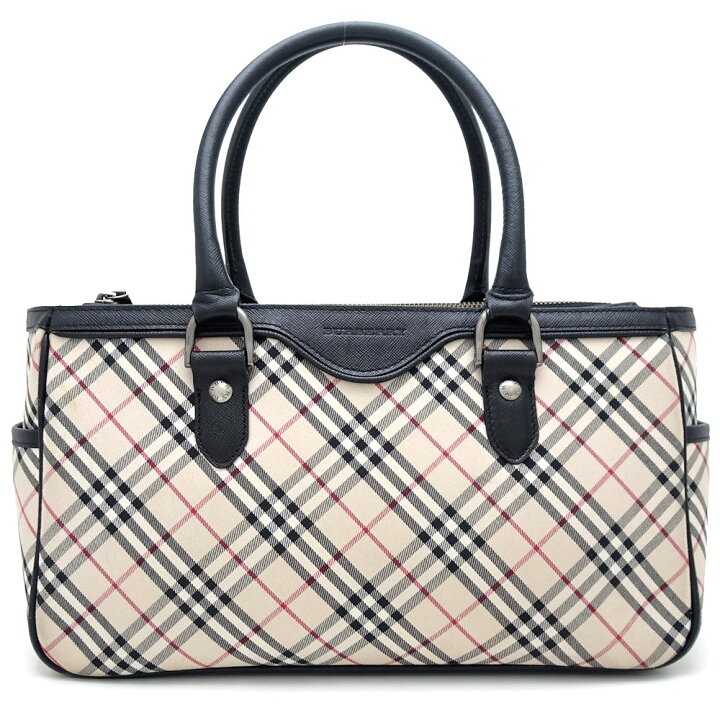 楽天市場】BURBERRY バーバリー ハンドバッグ ノバチェック キャンバス 