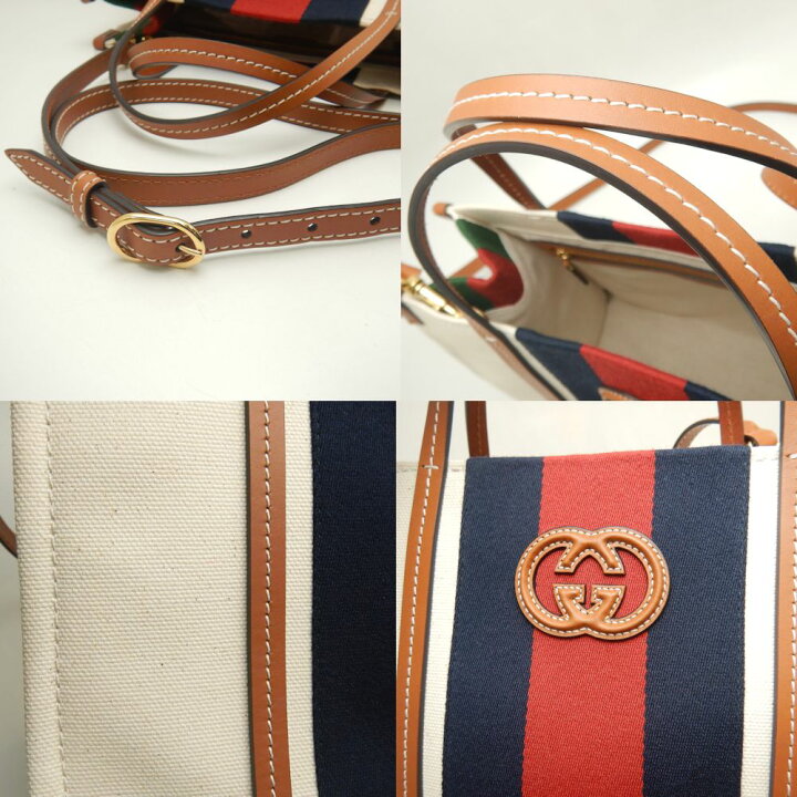 楽天市場】GUCCI グッチ スモール 727728 トートバッグ インター 