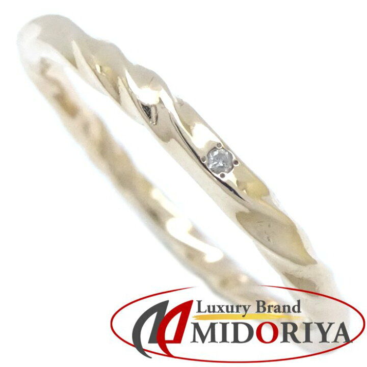 楽天市場】agete アガット リング 指輪 1Pダイヤモンド 11号 K10YG  