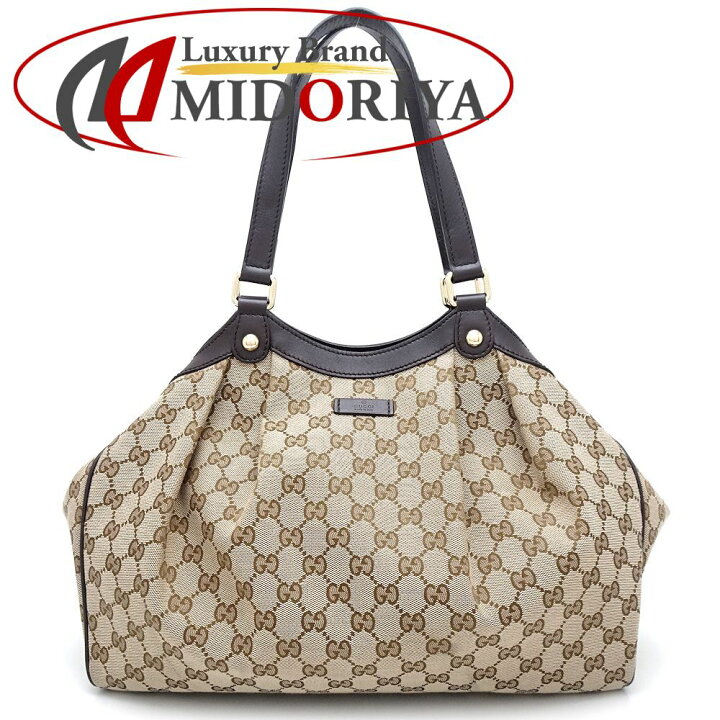 楽天市場】GUCCI グッチ 388919 トートバッグ GGキャンバスxレザー 