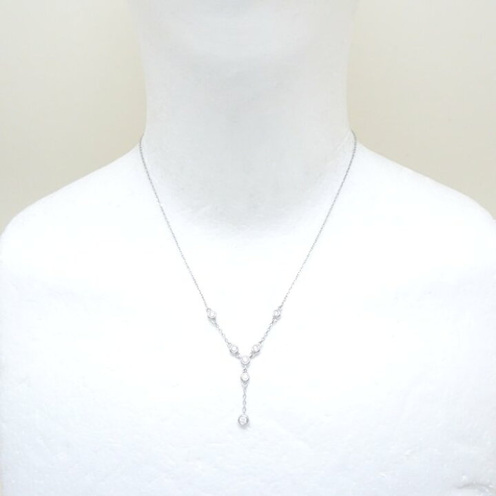 楽天市場】MIKIMOTO ミキモト ダイヤモンド ネックレス Y字デザイン 