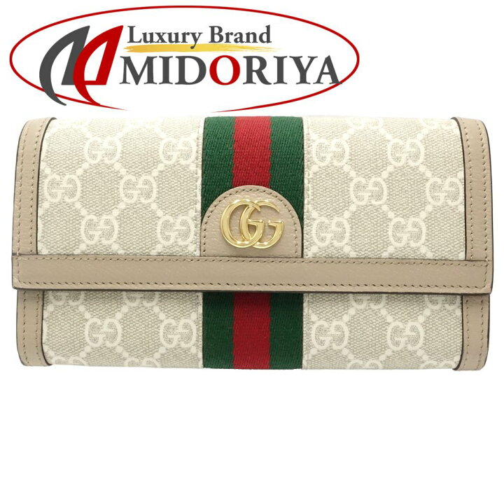 楽天市場】GUCCI グッチ 長財布 523153 ロングフラップウォレット GG 
