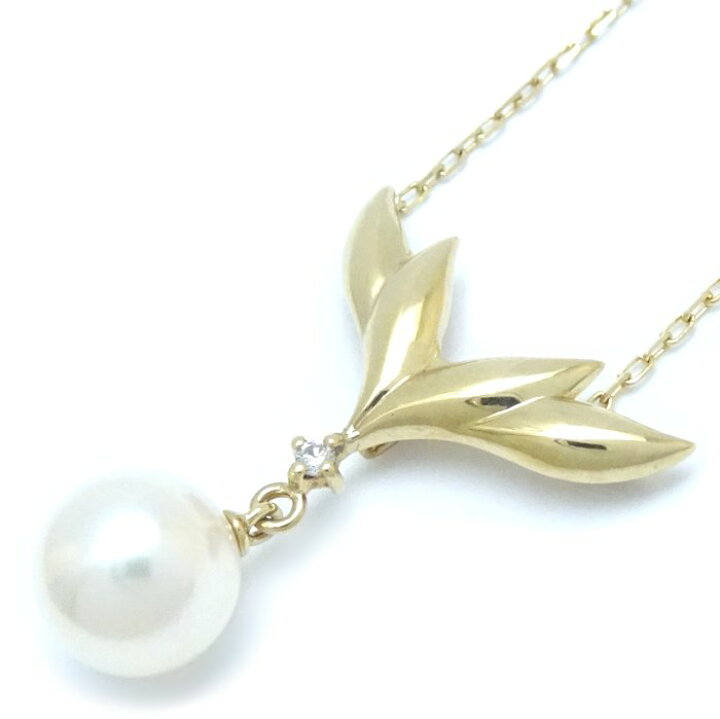 楽天市場】MIKIMOTO ミキモト ネックレス パール7.8ミリ ダイヤモンド 