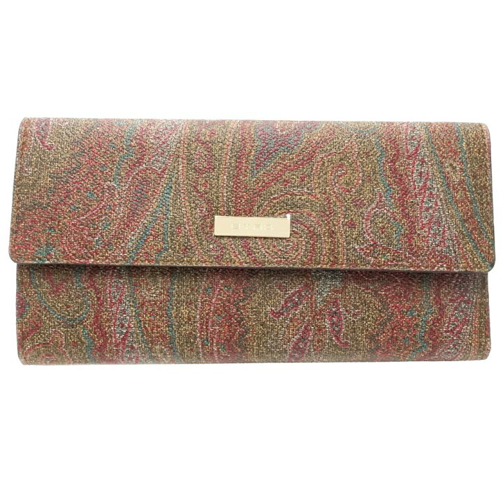楽天市場】ETRO エトロ 長財布 0H79880308000 ロングフラップ 